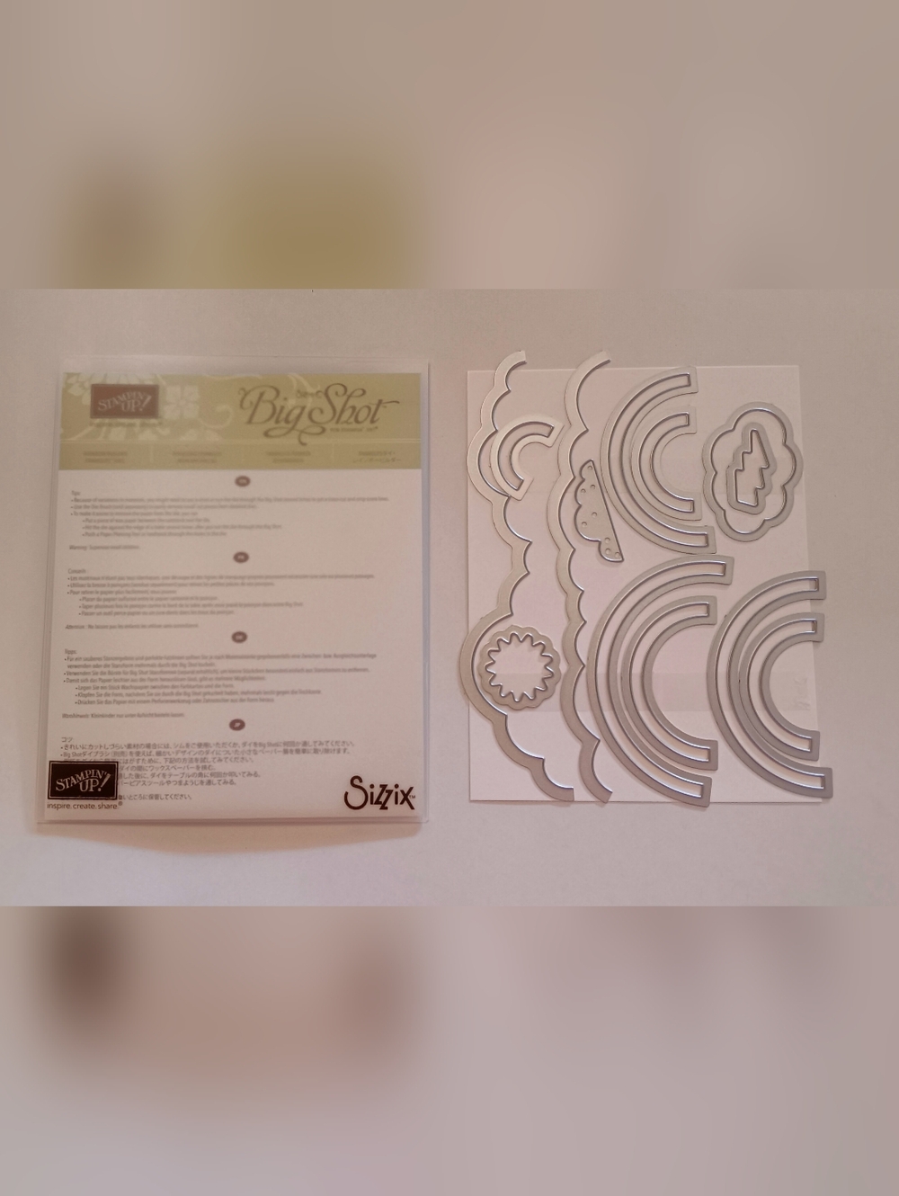 Stampin' Up "Rainbow Builder" Sizzix Framelits Die Set NEW